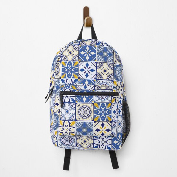 Item preview, Moroccan Tile | Blue Yellow White | Tile Pattern 1 designed and sold by NobleForte.