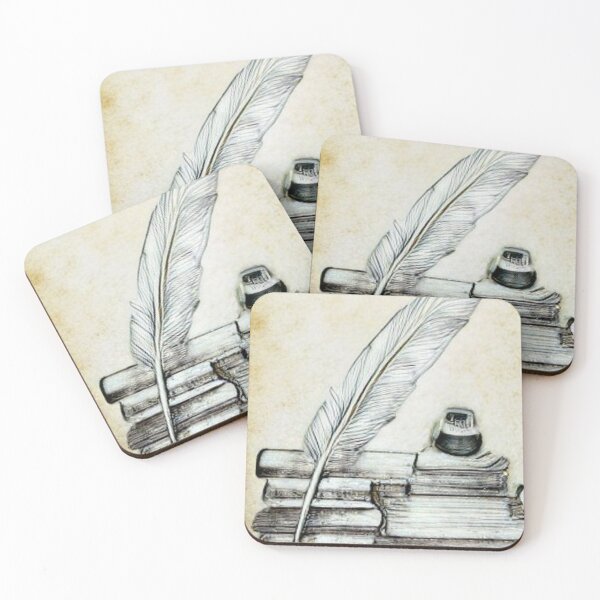 Item preview, Books and Quill on Parchment designed and sold by ~.