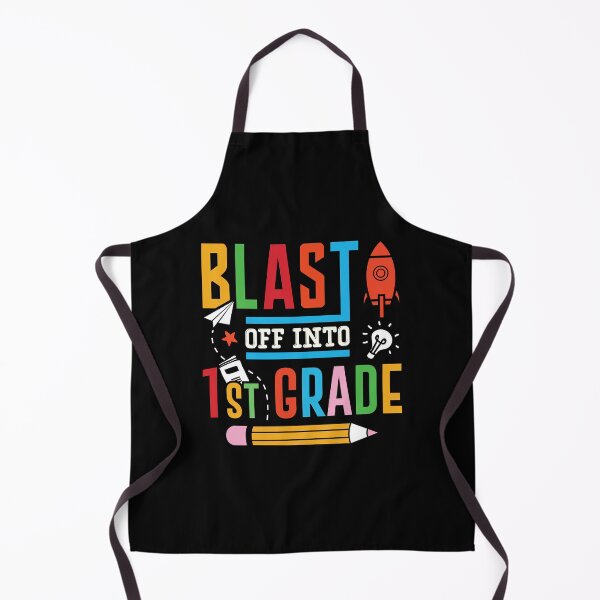 Item preview, Kids Blast Off Into The 1st Grade Rocket First Day Back to School designed and sold by ExplodingTrends.