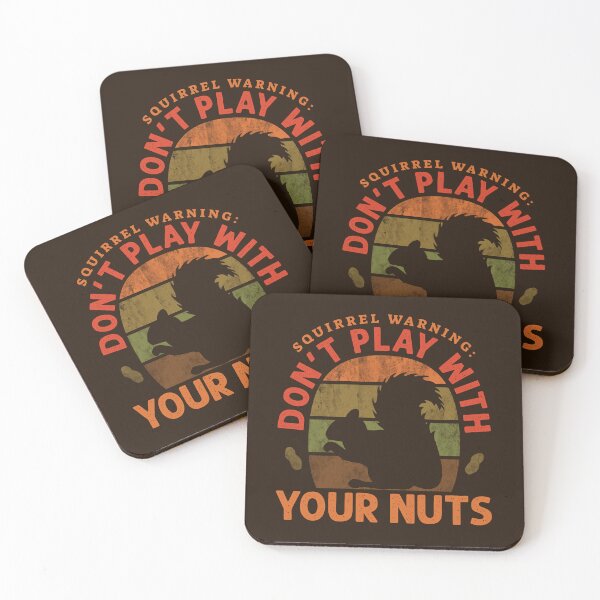Item preview, Squirrel Warning: Don't Play with Your Nuts  Vintage Funny Sunset Quote designed and sold by CRHPOD20.