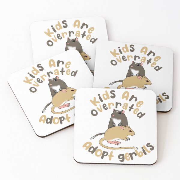 Item preview, Kids are overrated adopt gerbils  designed and sold by Becky-Marie.