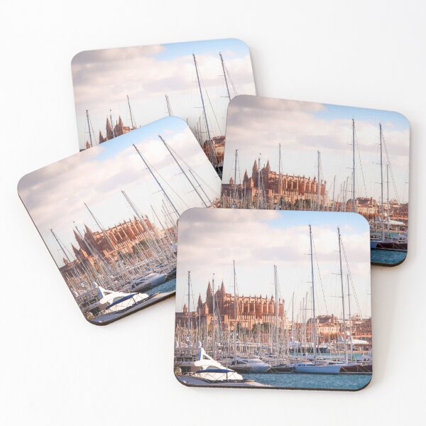 Item preview, MARITIME #22 - A Tangle of Sailboat Masts in Front of a Cathedral designed and sold by DEL-Productions.
