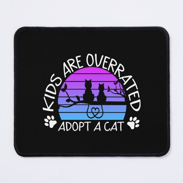 Item preview, Funny cute cats family adopted by cute kids designed and sold by LUCIHOMES.