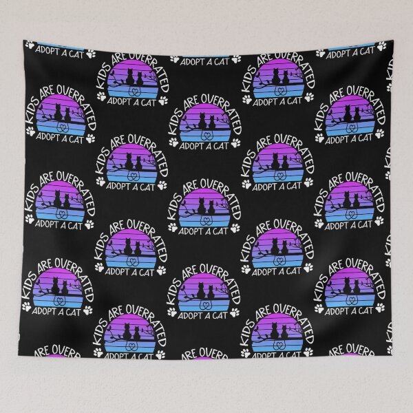 Item preview, Funny cute cats family adopted by cute kids designed and sold by LUCIHOMES.