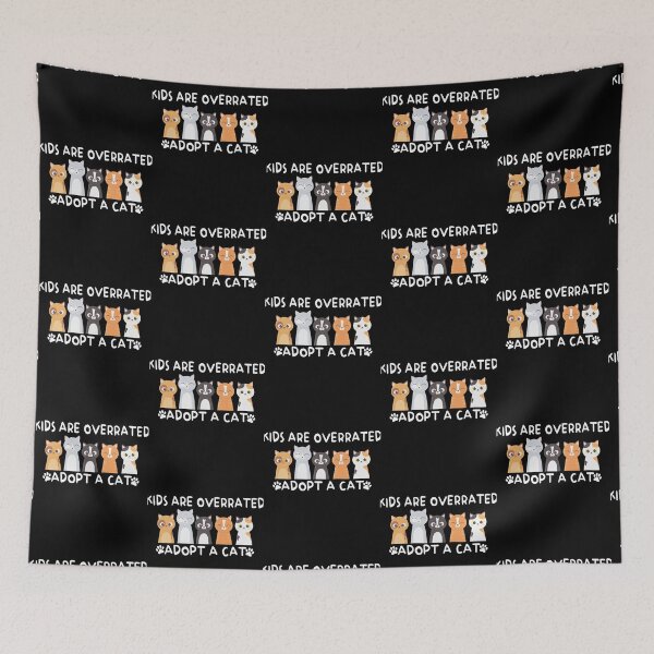 Item preview, Funny cute cats family adopted by cute kids designed and sold by LUCIHOMES.