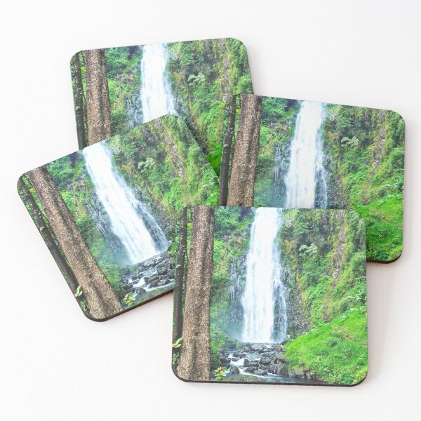 Item preview, Green Nature Forest Waterfall Landscape designed and sold by lets-travel.