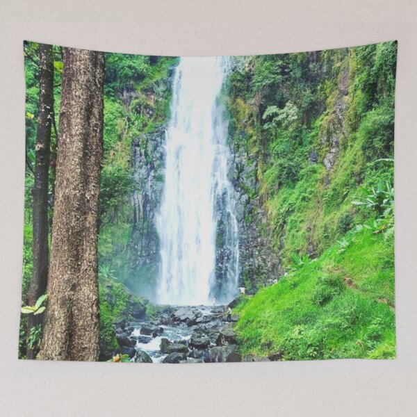 Item preview, Green Nature Forest Waterfall Landscape designed and sold by lets-travel.