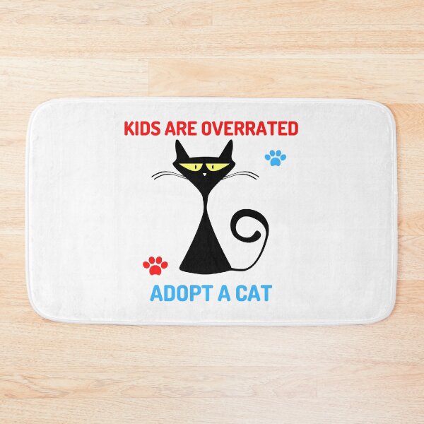 Item preview, Kids are overrated adopt a cat  cats lovers  kids designed and sold by LUCIHOMES.