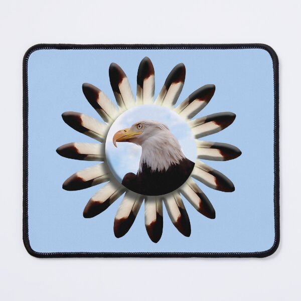 Item preview, Eagle Feather Circle Design on Blue designed and sold by Blue Cloud.