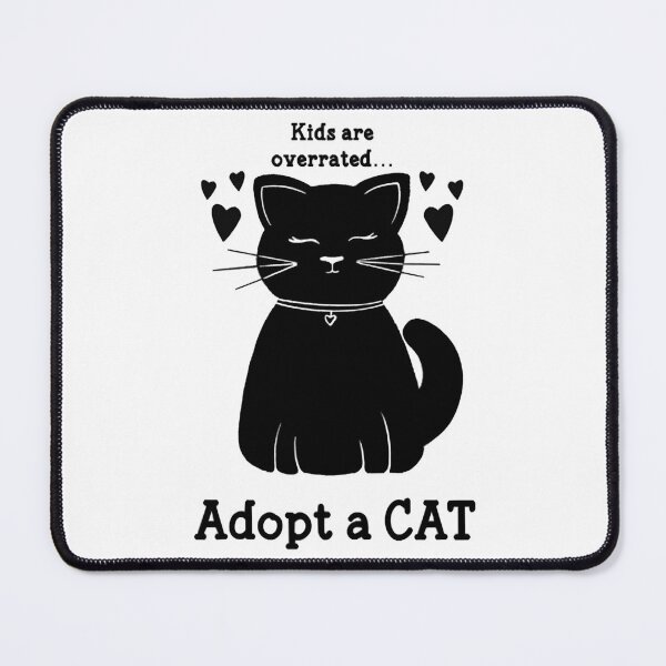 Item preview, Kids are Overrated Adopt a Cat Fitted V-Neck designed and sold by LUCIHOMES.