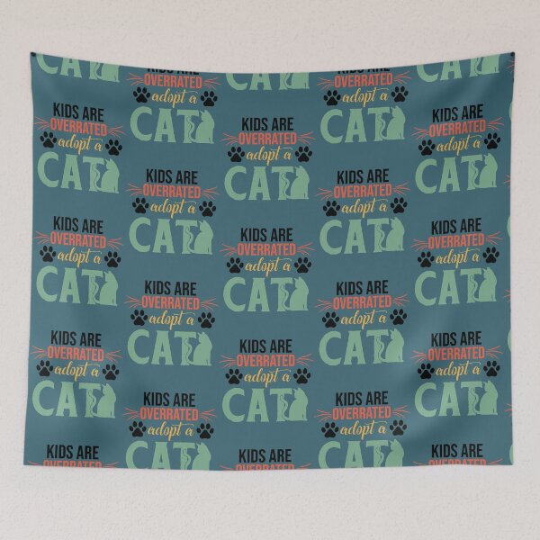 Item preview, kids are overrated adopt a cat lover  designed and sold by LUCIHOMES.