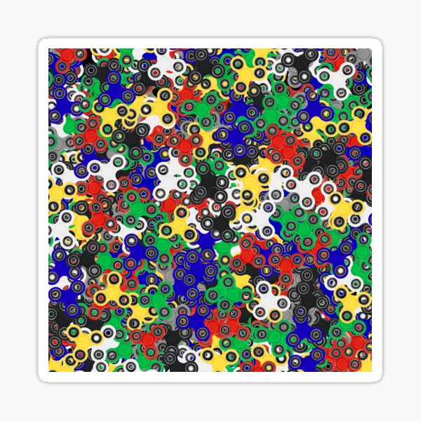Fidget Spinners Stickers Redbubble - blue fidget spinner roblox