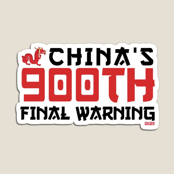 Item preview, China's 900th Final Warning designed and sold by amuseXpress.