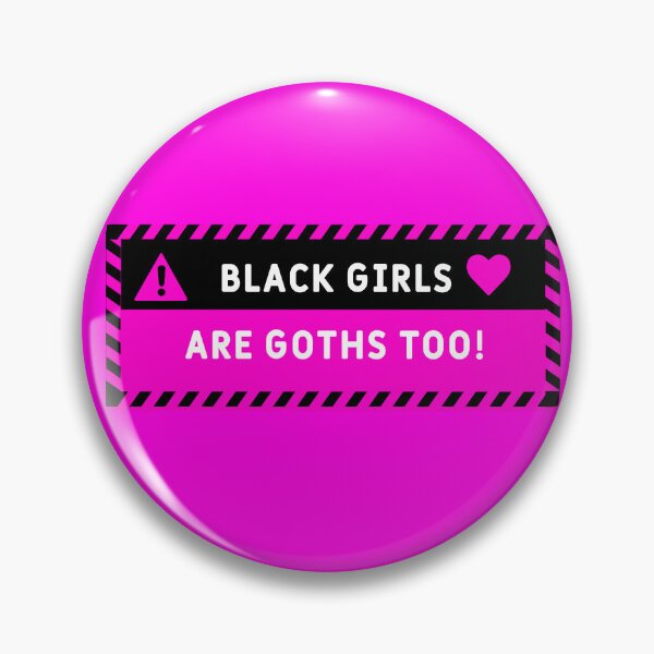 Item preview, Black Girls are Goth Too! Human Warning Label - Sayings Quote designed and sold by Nicheek.