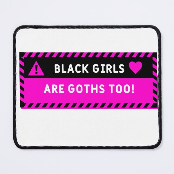 Item preview, Black Girls are Goth Too! Human Warning Label - Sayings Quote designed and sold by Nicheek.
