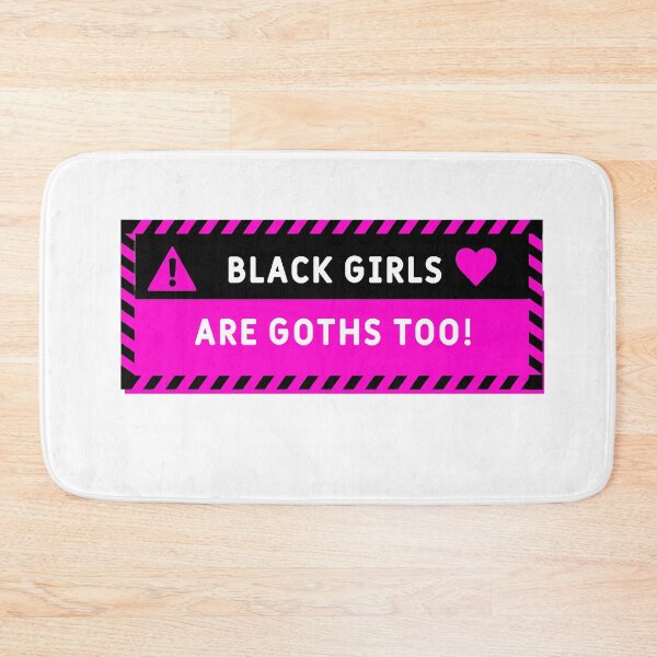 Item preview, Black Girls are Goth Too! Human Warning Label - Sayings Quote designed and sold by Nicheek.