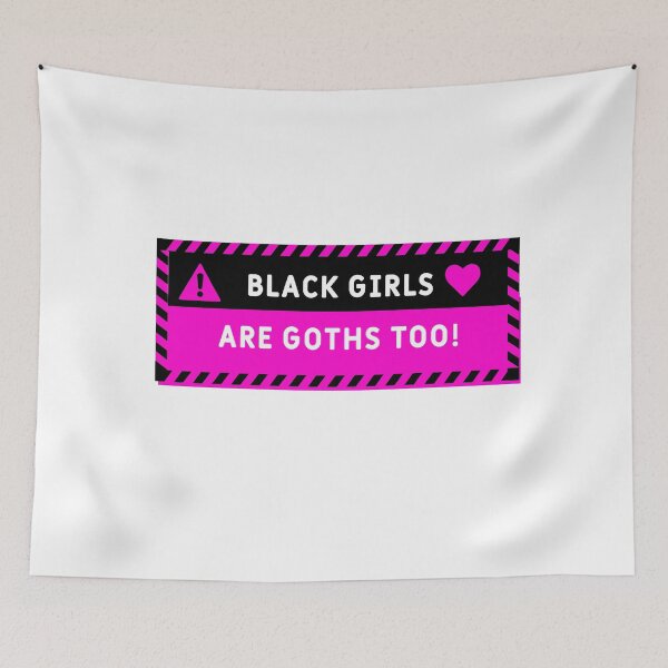 Item preview, Black Girls are Goth Too! Human Warning Label - Sayings Quote designed and sold by Nicheek.