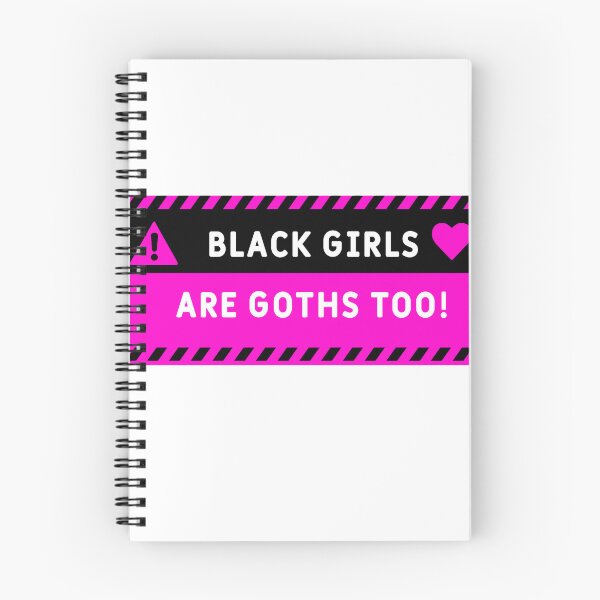 Item preview, Black Girls are Goth Too! Human Warning Label - Sayings Quote designed and sold by Nicheek.