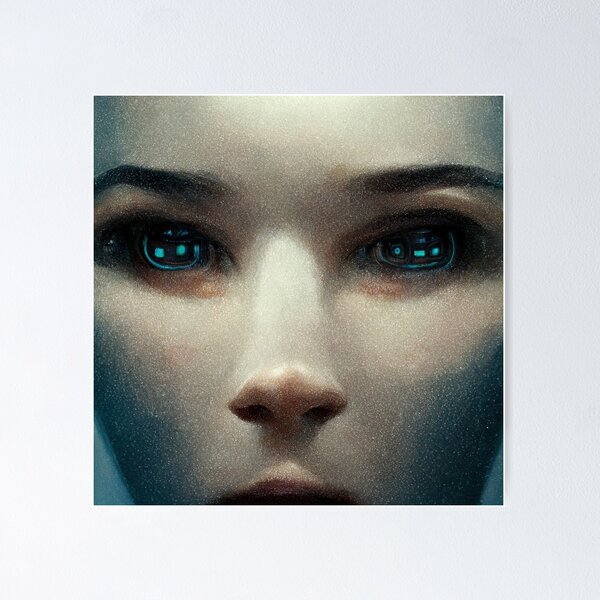 Item preview, Artificial Intelligence Self Portrait #4 designed and sold by ai-picasso.