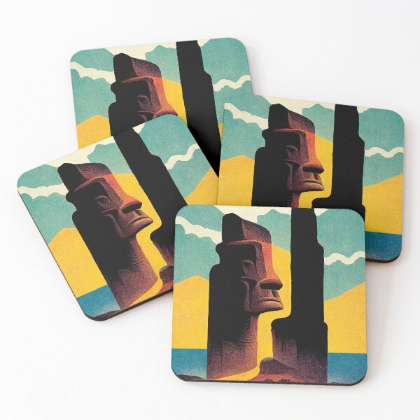 Item preview, Easter Island Abstract designed and sold by Retro Travel Design.