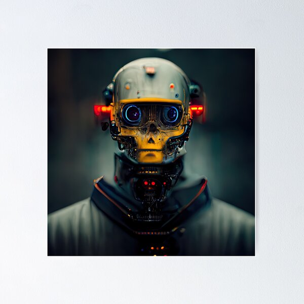 Item preview, Artificial Intelligence Self Portrait #6 designed and sold by ai-picasso.