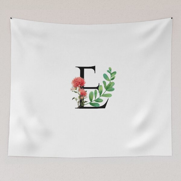 Item preview, Floral E designed and sold by ThoughtfulyCute.