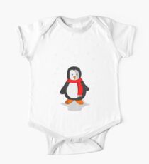 Penguin in the snow One Piece - Short Sleeve