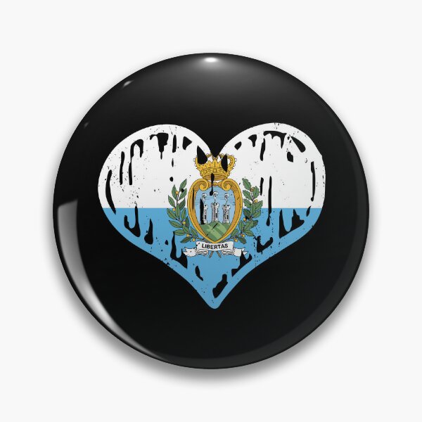Artikelvorschau, San Marino Flag Heart Love entworfen und verkauft von rafaeltto.