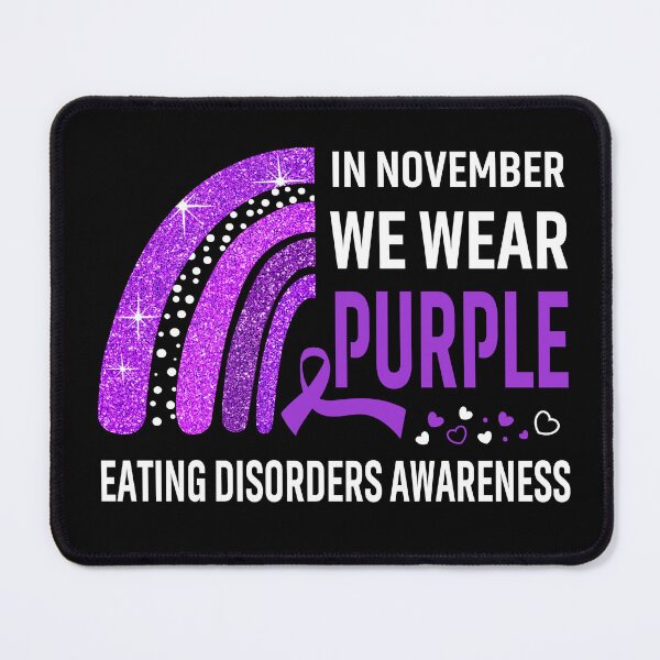Item preview, Rainbow In November We Wear Purple Eating Disorders Awareness designed and sold by Mnrshirley.