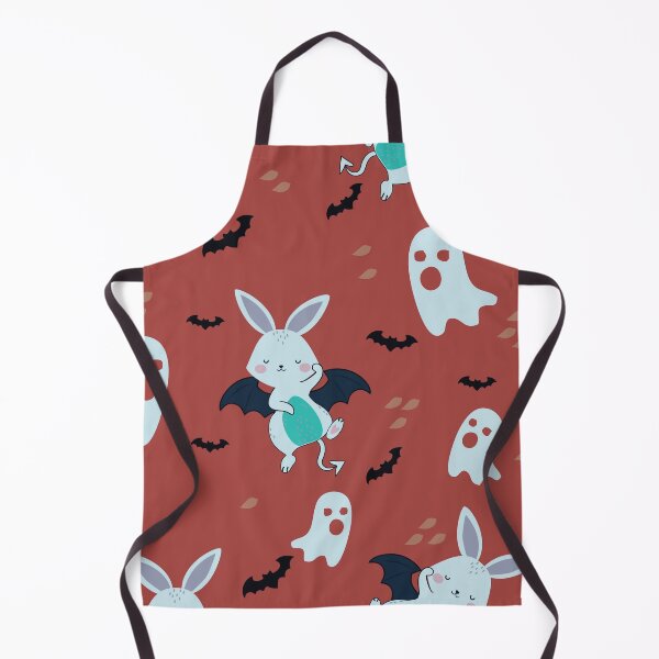 Item preview, Cute Evil Bunnies Halloween Pattern designed and sold by HappyLifeCreate.