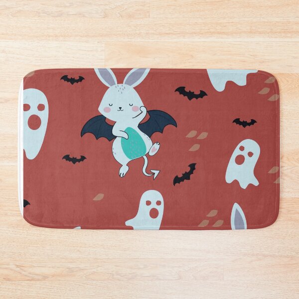 Item preview, Cute Evil Bunnies Halloween Pattern designed and sold by HappyLifeCreate.