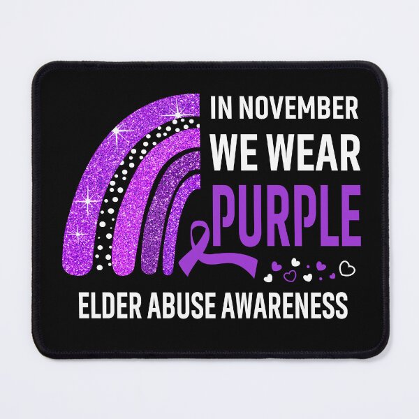 Item preview, Rainbow In November We Wear Purple Elder Abuse Awareness designed and sold by Mnrshirley.
