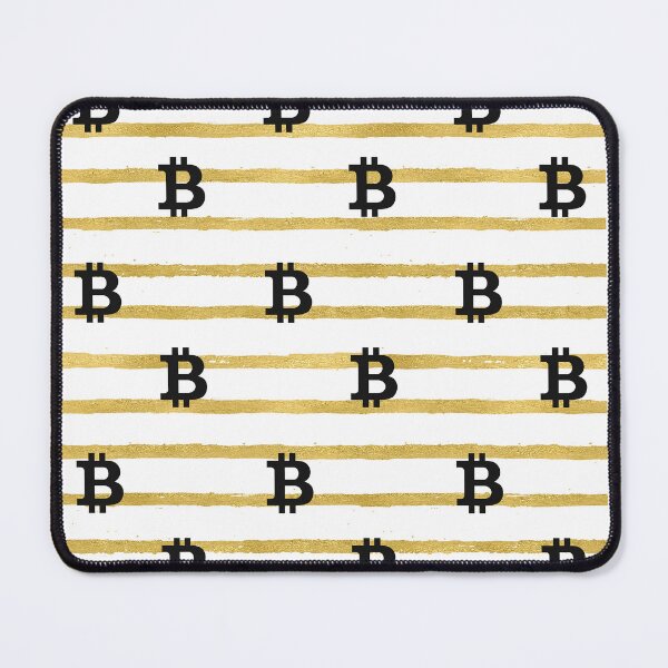 Item preview, Bitcoin Pattern in Gold designed and sold by CryptoBeings.