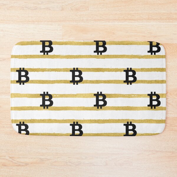 Item preview, Bitcoin Pattern in Gold designed and sold by CryptoBeings.