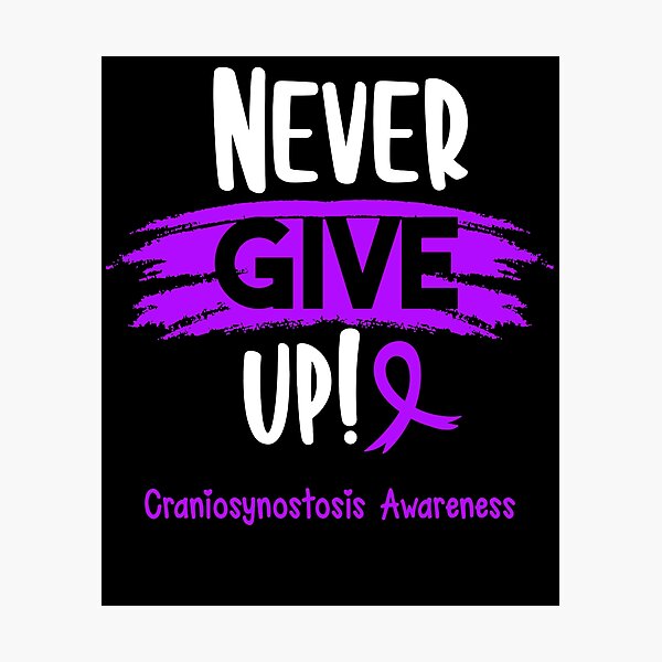 Aperçu de l'œuvre Craniosynostosis Warrior - Sensibilisation à la craniosynostose - N'abandonnez jamais ! créée et vendue par Robbsyn.