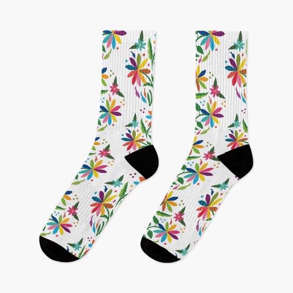 Item preview, Mexican Otomí Floral Composition by Akbaly designed and sold by Akbaly.