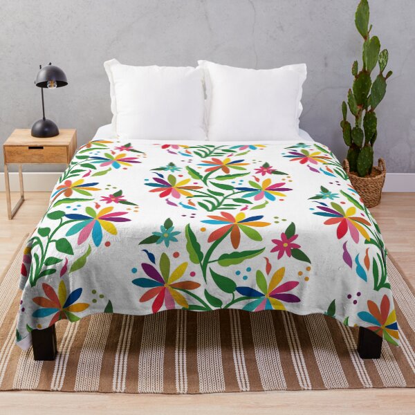 Item preview, Mexican Otomí Floral Composition by Akbaly designed and sold by Akbaly.
