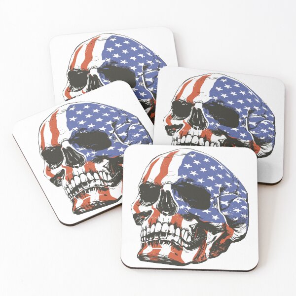 Item preview, American flag skull designed and sold by Rob-Son.