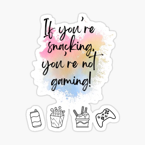 Gaming or Snacking? Sticker