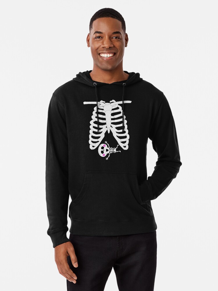 Discover Drawing Pregnant Skeleton Halloween Costume Gift Hoodie