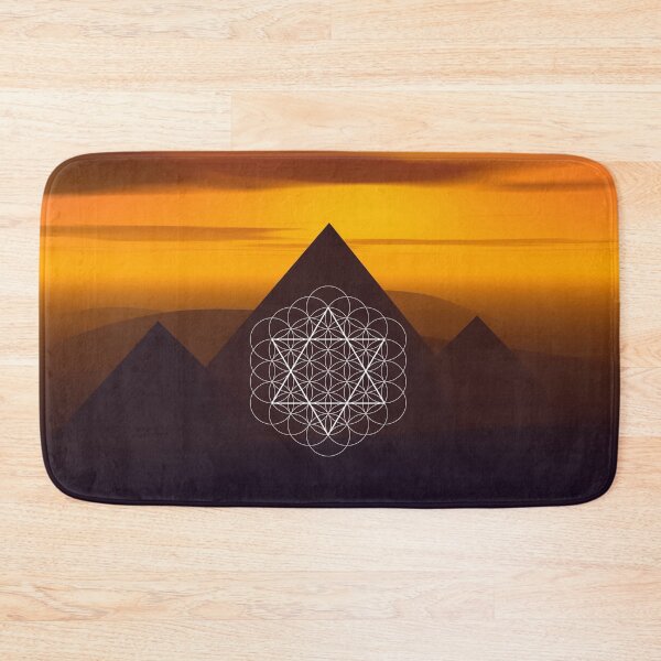 Item preview, Sacred Geometry Ancient Egypt Egyptian Pyramids Metaphysical Flower of Life Matias de Stefano designed and sold by AstralRadiance.
