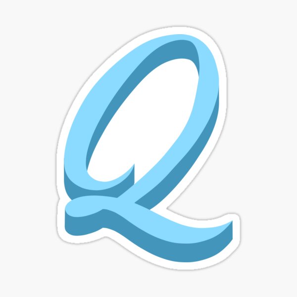 Letter Q Sticker For Sale By Kalliannaa Redbubble