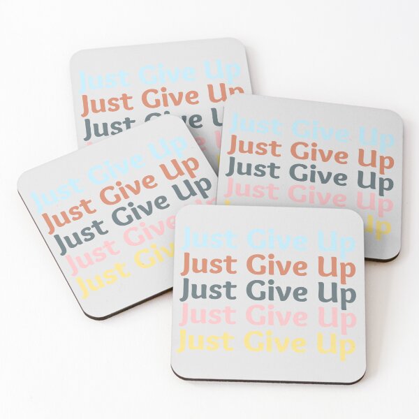Item preview, Colorful Just Give Up designed and sold by Pink Ribbon.