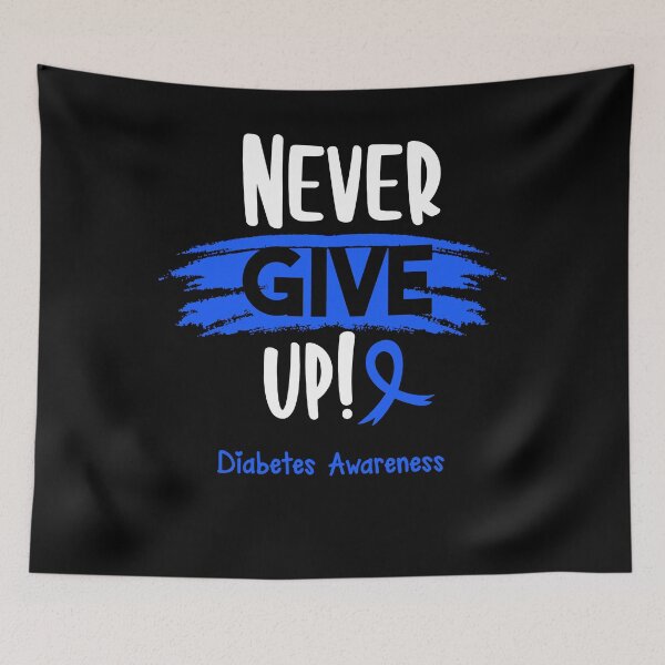 Item preview, Diabetes Warrior - Diabetes Awareness - Never Give Up! designed and sold by Robbsyn.