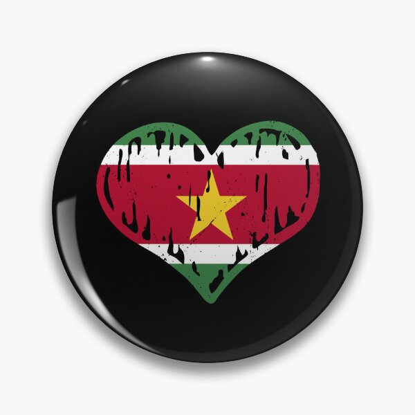 Item preview, Suriname Flag Heart Love designed and sold by rafaeltto.