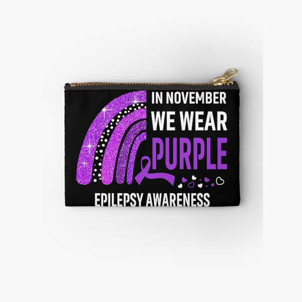 Item preview, Rainbow In November We Wear Purple Epilepsy Awareness designed and sold by Mnrshirley.