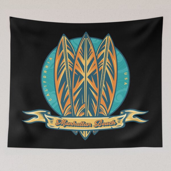 Item preview, Manhattan Beach Surf Banner designed and sold by LanikaiBeach.