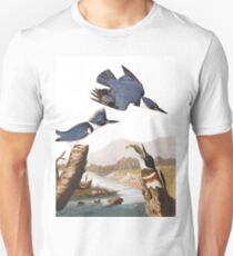 Belted Kingfishers by John James Audubon Unisex T-Shirt