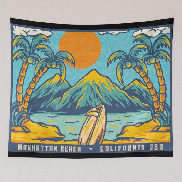 Item preview, Manhattan Beach Palm Mountains designed and sold by LanikaiBeach.