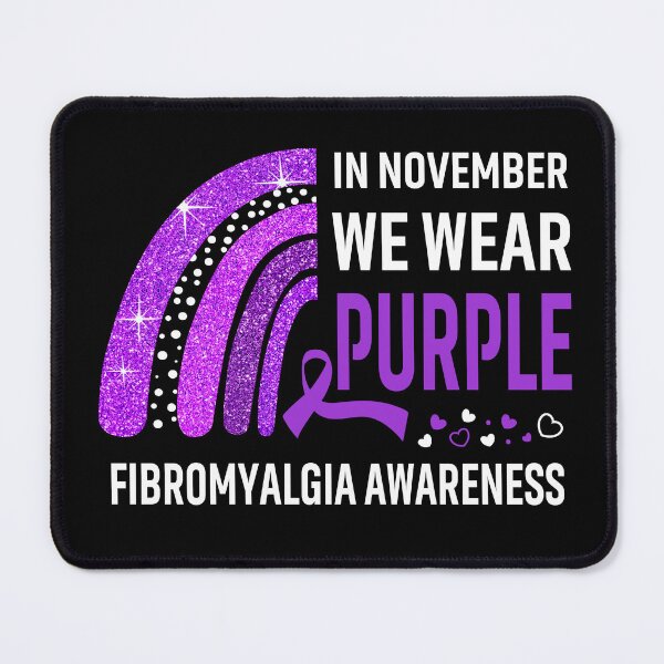 Item preview, Rainbow In November We Wear Purple Fibromyalgia Awareness designed and sold by Mnrshirley.